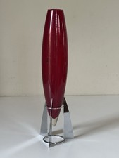 Vase Fusée Verre De Murano. Design Marcello Furlan Années 90 