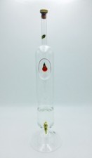 Fontaine à alcool, eau de vie, en verre soufflé bouche, marqué F. Meyer