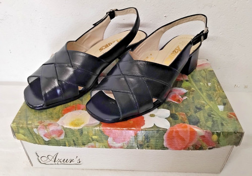 Pied talon femme azur - a, en
