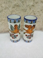 Paire De Vases Rouleaux Gien Ancien