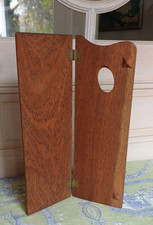 Ancienne Palette de Peintre en bois pliable - accessoire peinture en chêne