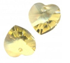 6 COEURS SWAROVSKI® ELEMENTS 6228 10.3 X 10 JONQUIL X 6