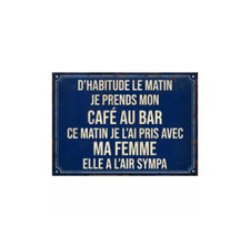 Plaque métal alcool, déco