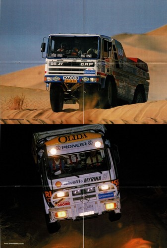Poster camion dakar 10éme daf - poster,