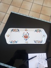 Plat Cake Dessert Porcelaine Paris Decor Pavot