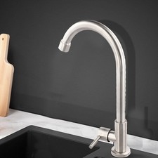 Robinet de cuisine fiable en acier inoxydable pour l'eau froide dans les salles