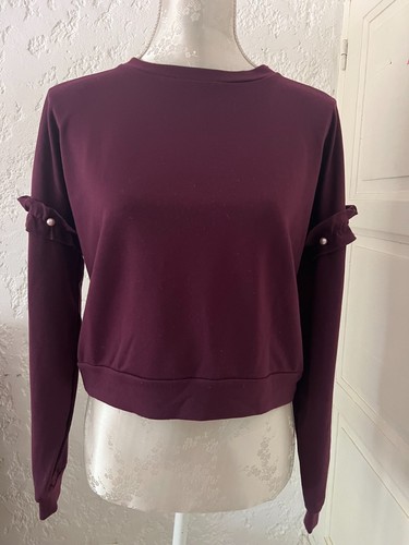 Pull violet bordeaux kiabi - pull,