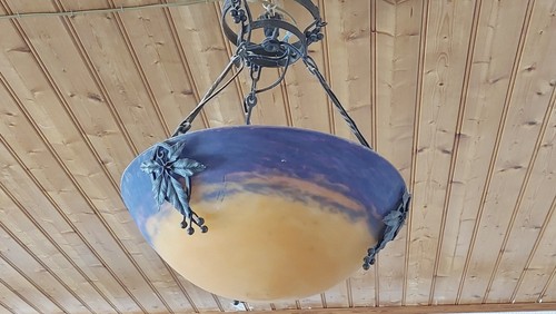 Lustre fer forge décor - fer,