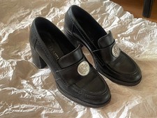 Vintage chanel heeled loafers - vintage,