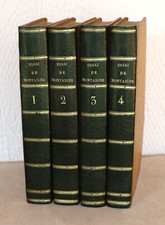 MONTAIGNE – ESSAIS – 1802 – 4/4vol. Très bel exemplaire.
