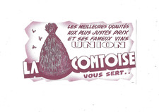 2 Buvards publicitaires  thème alcool Vins Union La Ruche Comtoise chats