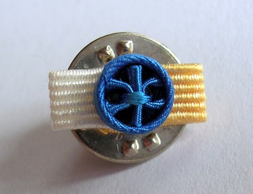Rosette pin neuve grand - rosette, de