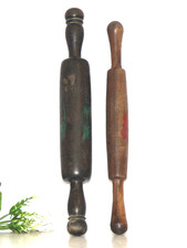 2PC en Bois Vintage Ustensiles
