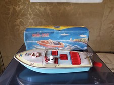 Bateau Arnold Chris-Craft, mécanique, circa 1960 Tole  lithographiée.