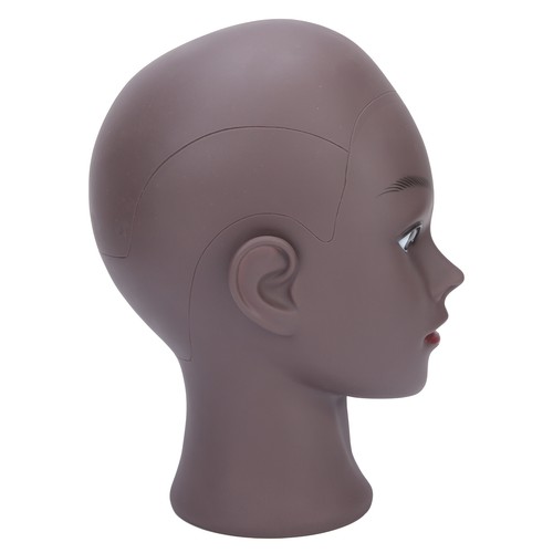Tête mannequin noire rasée - tête,