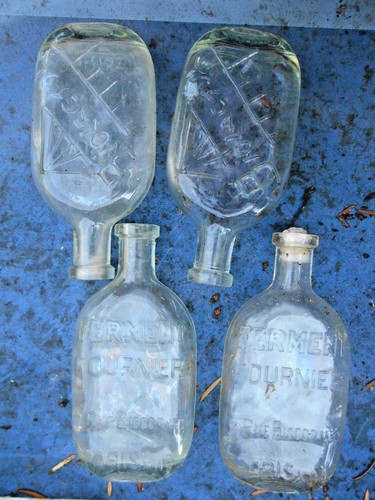 Verre lot petites bouteille - verre,