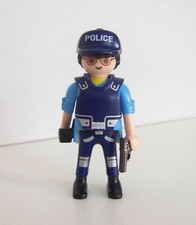 PLAYMOBIL (Z3146) PORT - Officier Homme Policier Bateau Vedette Patrouille 5187