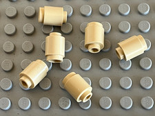 6 x cylindre tan LEGO ref