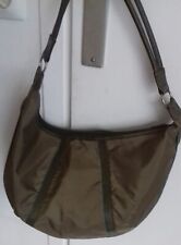 Sac Besace en toile et cuir "kaki"