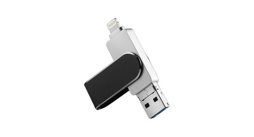 Clé usb 64go 1 iphone - clé, 3-en-1