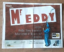 ticket billet used place concert EDDY MITCHELL 1997 Lyon 