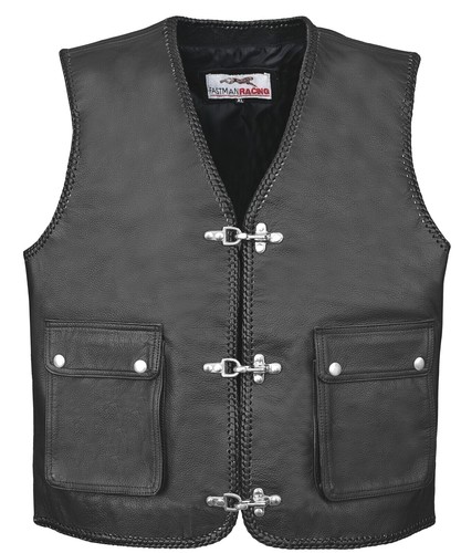 Gilet cuir hommes habitude - gilet,