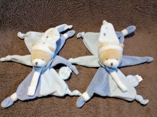 Doudou compagnie ours bleu - et,