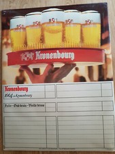 Pub carton bière KRONENBOURG D50x38cm