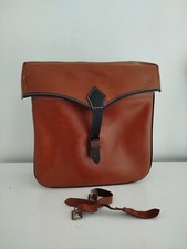 Vintage 1 Ancienne Sacoche Mobylette Vélo Solex Cuir Simili Marron Moto Malette
