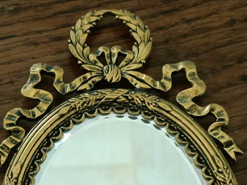 Cadre médaillon miroir en - médaillon,