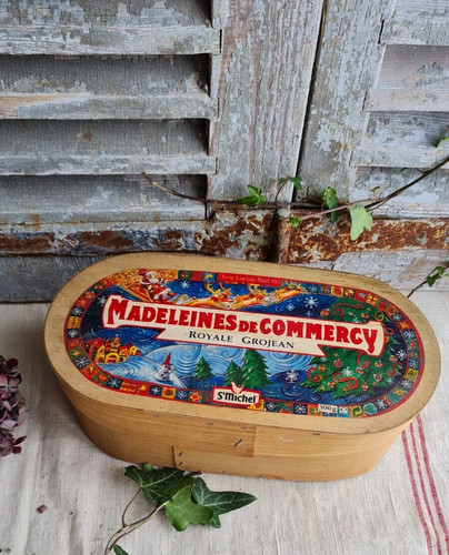 Ancienne boite bois gateaux - bois,