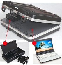 Valise Passsen À 17 " 43CM PC Portable Et Imprimante Epson WF-100 + Autres