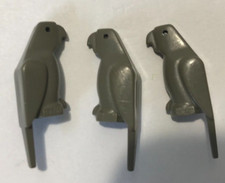 3 x Perroquets Lego Dark Gray Bird Parrot 2546 set 6075 3722 6763 5988 6746 6748