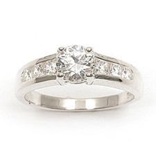 Bijoux Femme Bague T58 Diamant Cz 2 à 6 mm Argent Massif 925 2.5 gr