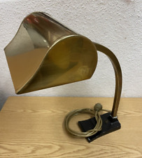 Lampe De Banque Art Déco Londres 20-40 En Laiton Antique N°2