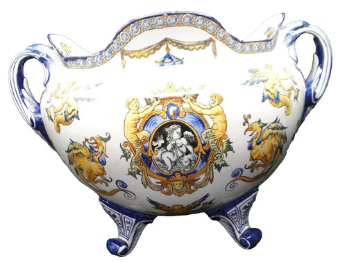 Céramique grand cache pot - céramique,