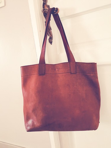 Sac cabas cuir artisanal - cuir,