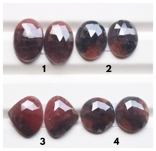 Lot paires cabochons à - de,