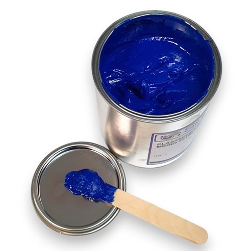 Encre plastisol bleu médium - encre,