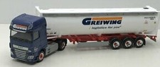 HERPA, DAF XF SSC 4x2 avec porte container et container citerne 3 Essieux GRE...