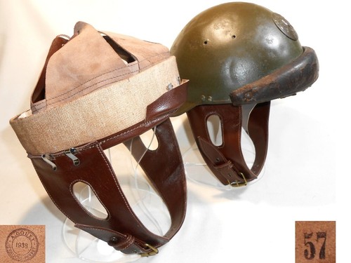 Coiffe intérieure cuir - , brun