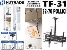Support TV Plafond Hutrade TF-31 Réglable Inclinable 32-70 Pouces Vesa Mar