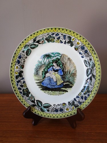 Assiette parlante ancienne - assiette,
