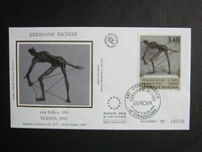 FDC ENVELOPPE 1er JOUR EUROPA 1993 SCULPTURE DE GERMAINE RICHIER " LE GRIFFU "