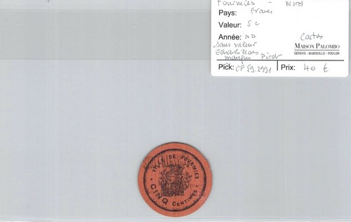 BILLET FRANCE - Ville de