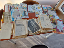 GROS LOT DE PATRONS DE MODE DES ANNEES 70 - 80 - BURDA - MODE ET TRAVAUX ETC..