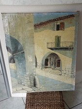 Ancienne huile sur toile