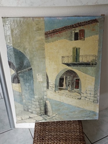 Ancienne huile sur - , toile