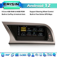 8.8" 64Go Android 13 GPS Autoradio Audi A4 WiFi CarPlay 4G IPS DAB+ CanBus TPMS