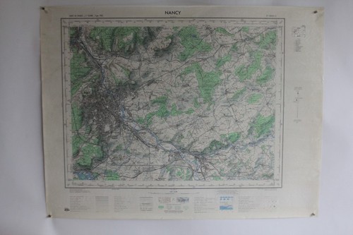 Ancienne carte ign nancy - ancienne,